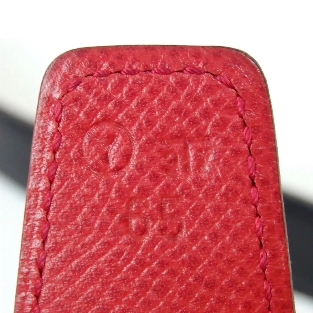 Hermès elephant reversible red and black belt - Picture 8 of 10